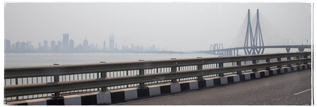 Mumbai skyline in the fog